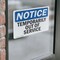 Signmission Temporarily Out Of Service, 5 in W x Rectangle, Vinyl Decal OS-2PACK-NS-D-35-L-18536 - alternate 3